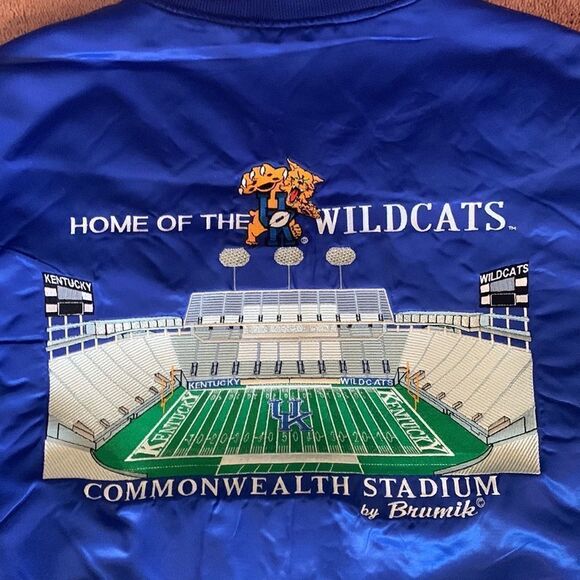 XL Brand New Vintage 90s‎ Kentucky Wildcats Bomber Football Jacket - Picture 6 of 8